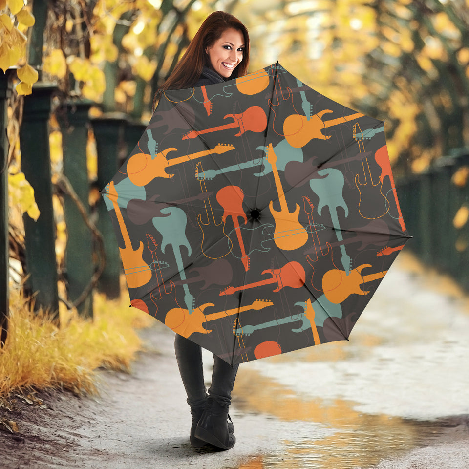 Electric Guitars Pattern Umbrella