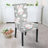 Rabbit Cloud Pattern Dining Chair Slipcover