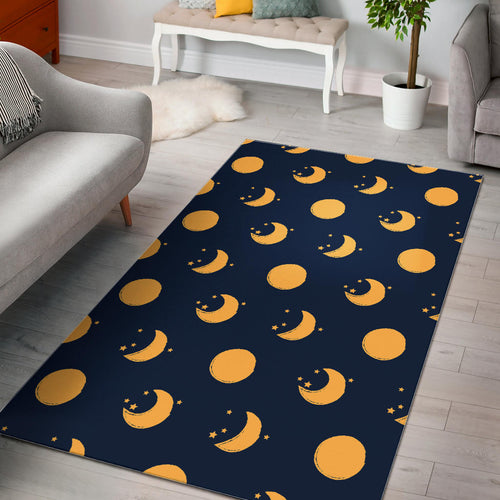 Moon Star Pattern Area Rug