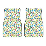Chemistry Periodic Table Pattern Print Design 05 Front Car Mats