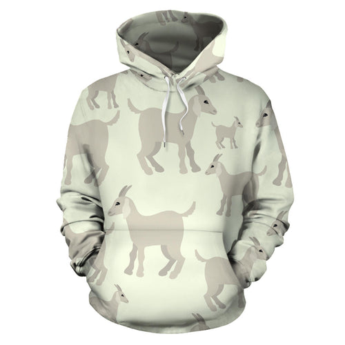 Little Young Goat Pattern Men Women Pullover Hoodie