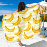 Banana Pattern Blackground Sarong