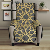 arabic star gold pattern Chair Cover Protector