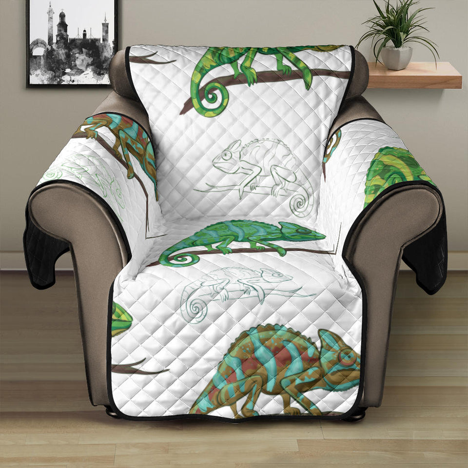 Chameleon lizard pattern Recliner Cover Protector