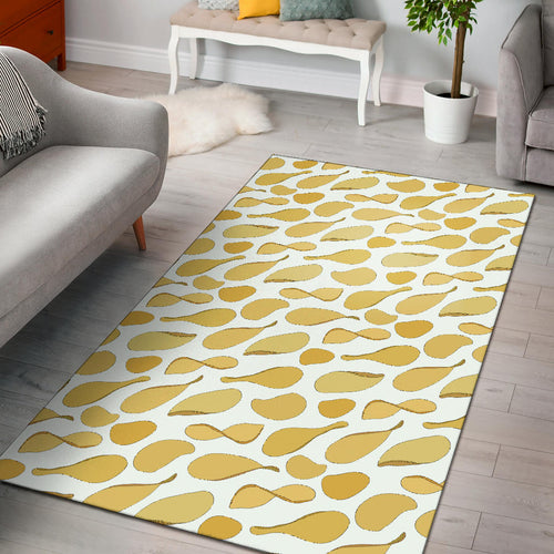 Potato Chips Pattern Print Design 02 Area Rug