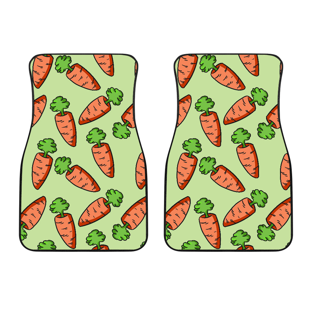 Carrot Pattern Print Design 05 Front Car Mats