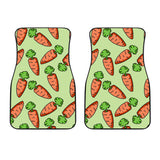 Carrot Pattern Print Design 05 Front Car Mats