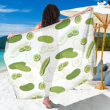 Cucumber Sketch Pattern Sarong