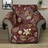 Coffee bean flower pattern Recliner Cover Protector
