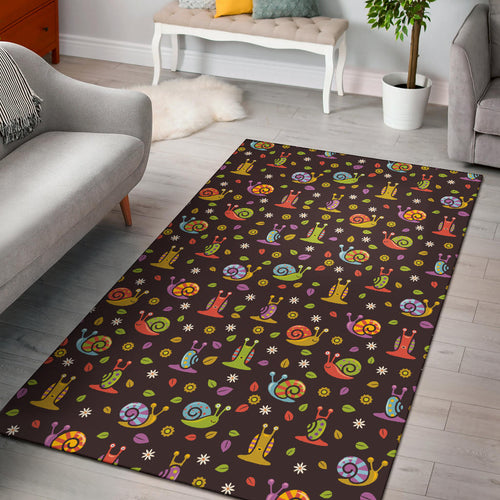 Snail Pattern Print Design 02 Area Rug