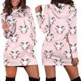 Cute Goat Pattern Women'S Hoodie Dress