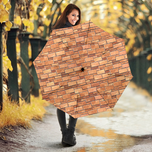 Brick Printed Pattern Print Design 04 Umbrella