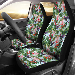 Hummingbird Pattern Print Design 05 Universal Fit Car Seat Covers