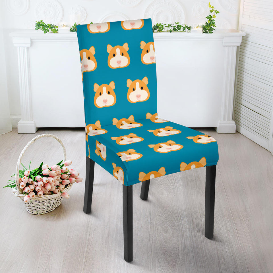 Guinea Pig Pattern Print Design 03 Dining Chair Slipcover