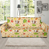 Guinea Pig Pattern Print Design 05 Sofa Slipcover