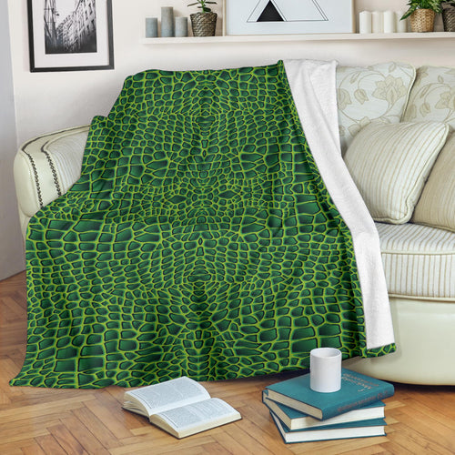 Crocodile Skin Printed Premium Blanket