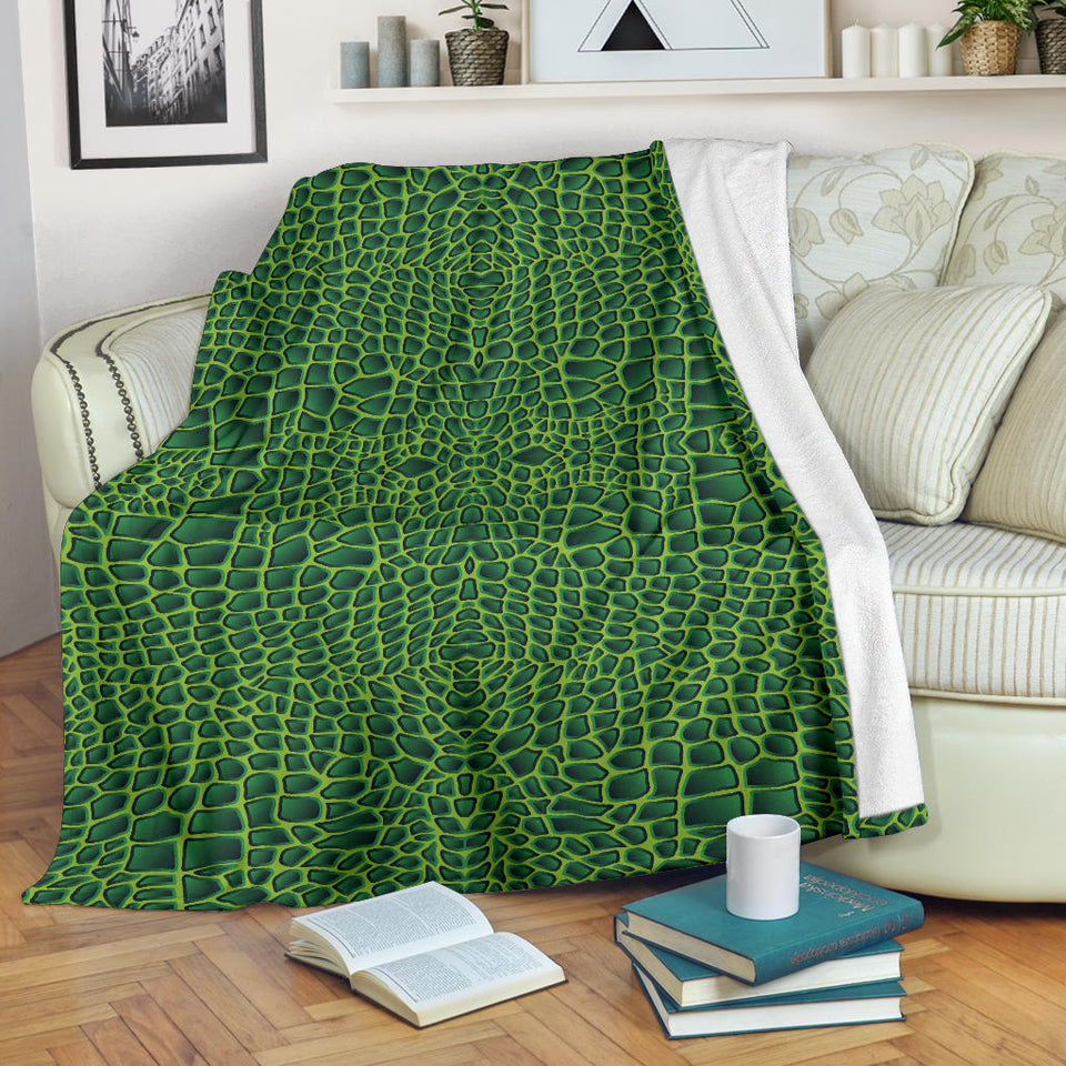 Crocodile Skin Printed Premium Blanket