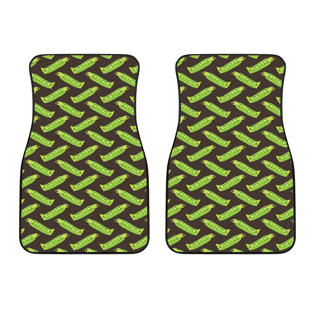 Green Peas Pattern Print Design 05 Front Car Mats