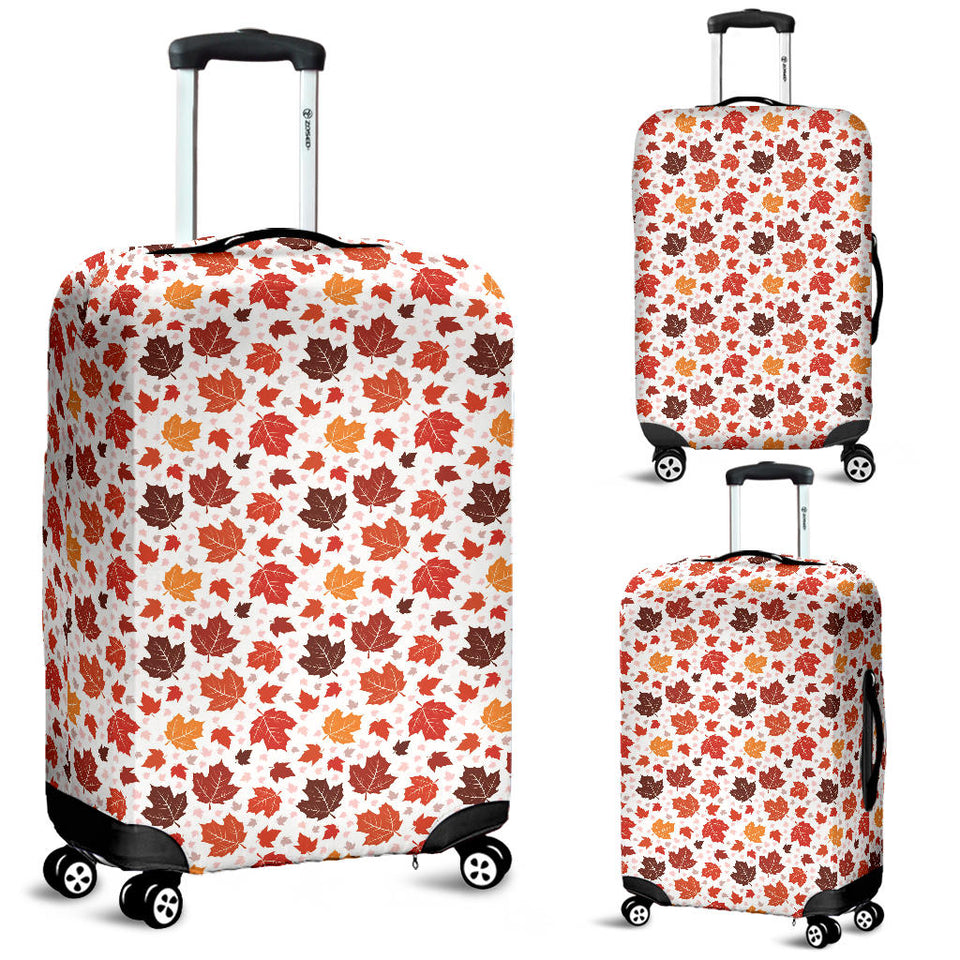 Colorful Maple Leaf Pattern Luggage Covers