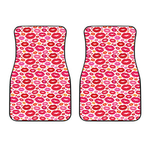 Lips Pattern Print Design 01 Front Car Mats