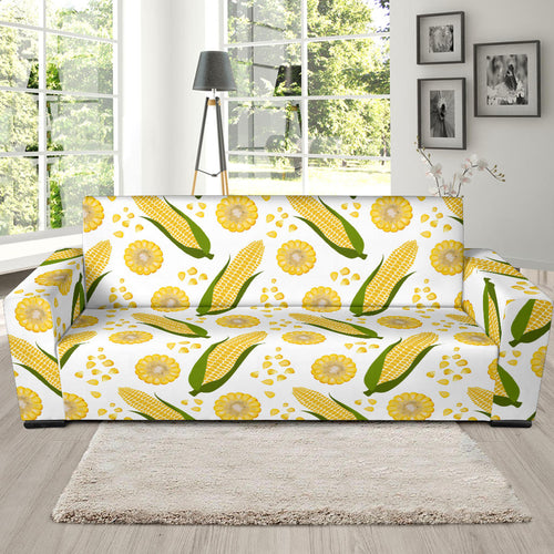 Corn Pattern Print Design 05 Sofa Slipcover