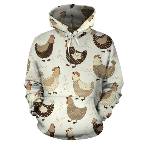 Cute Rooster Chicken Cock Men Women Pullover Hoodie
