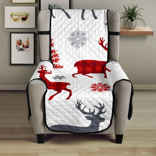 Deer tree snowflakes chrismas pattern Chair Cover Protector