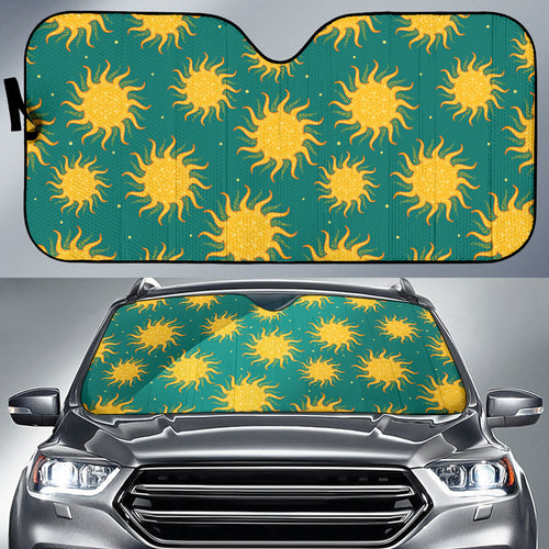 Sun Green Background Car Sun Shade