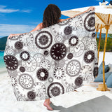 Classic Vintage Clock Pattern Sarong