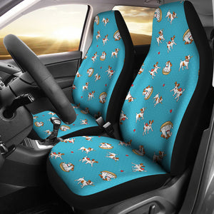 Jack Russel Pattern Print Design 03 Universal Fit Car Seat Covers