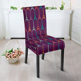 Eiffel Tower Pattern Print Design 05 Dining Chair Slipcover