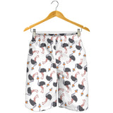 Ostrich Pattern Print Design 02 Men Shorts