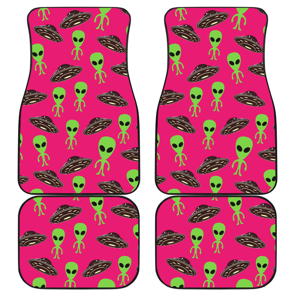 Alien Pattern Print Design 03 Front and Back Car Mats