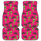Alien Pattern Print Design 03 Front and Back Car Mats