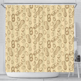 Hand Drawn Peanuts Pattern Shower Curtain Fulfilled In US