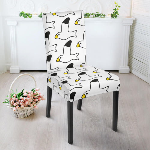 Seagull Pattern Print Design 05 Dining Chair Slipcover