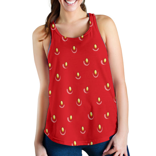 strawberry texture skin pattern Women Racerback Tank Top