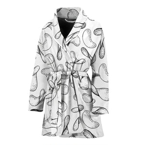 Potato Chips Pattern Print Design 04 Women's Bathrobe