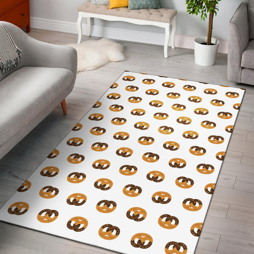 Pretzels Pattern Print Design 02 Area Rug