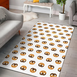 Pretzels Pattern Print Design 02 Area Rug
