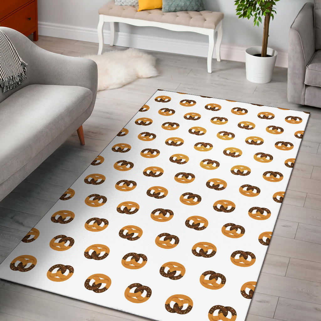 Pretzels Pattern Print Design 02 Area Rug