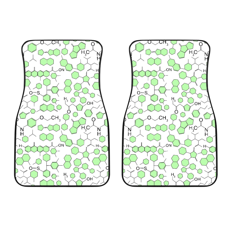 Chemistry Periodic Table Pattern Print Design 03 Front Car Mats