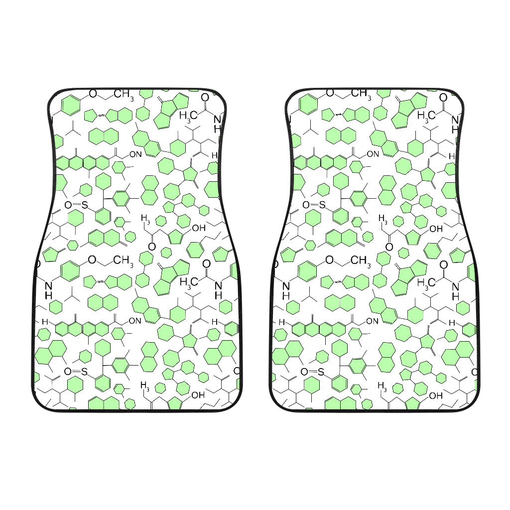 Chemistry Periodic Table Pattern Print Design 03 Front Car Mats