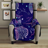 Cute owls pattern boho style ornament Chair Cover Protector