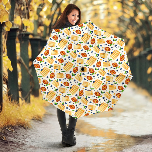 Pancake Pattern Print Design 02 Umbrella