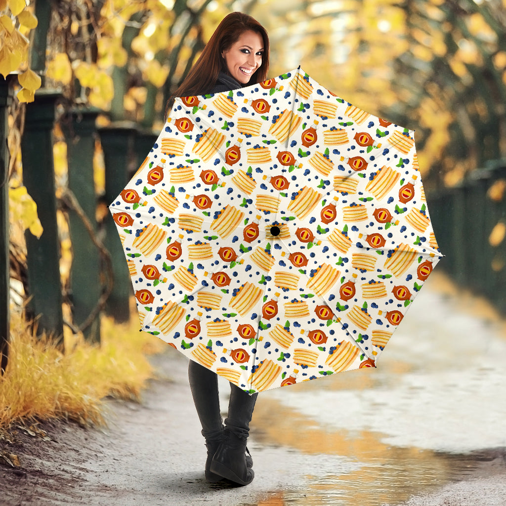Pancake Pattern Print Design 02 Umbrella