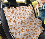 Cute Corgis Pattern Pink Background Dog Car Seat Covers