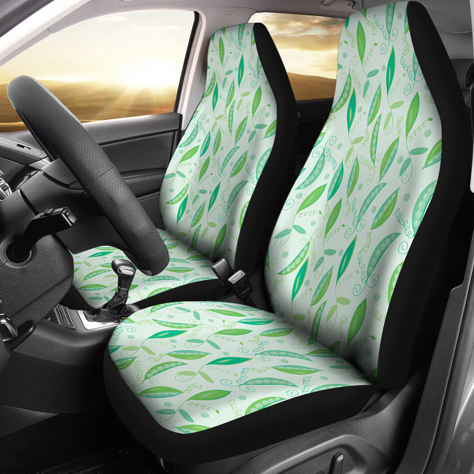 Green Peas Pattern Print Design 01 Universal Fit Car Seat Covers