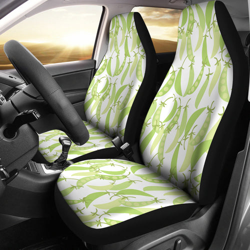 Green Peas Pattern Print Design 03 Universal Fit Car Seat Covers
