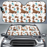 Sea Lion Seals Jellyfish Pattern Car Sun Shade